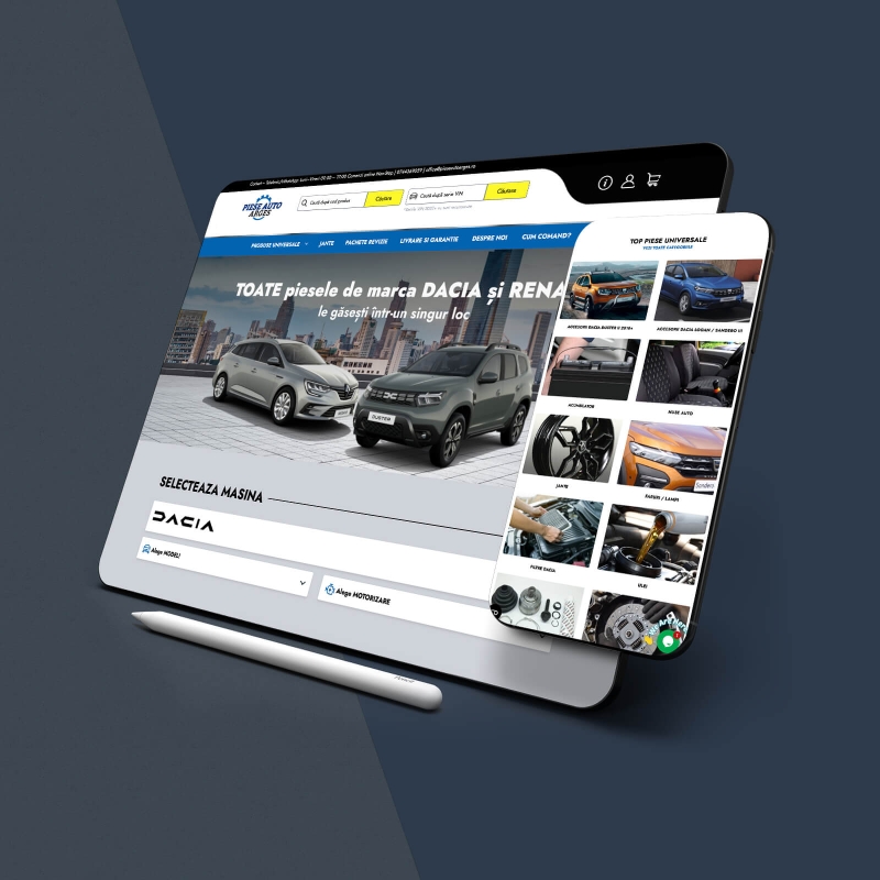 Magazin online de piese auto bazat pe TecDoc – simplu și oficial